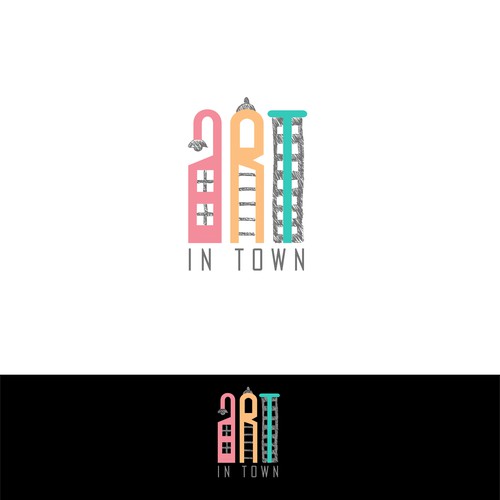 Art logo with the title 'ART in TOWN'