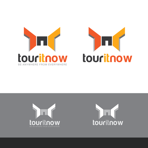 Conceptual design with the title '3D virtual walk through for interior spaces "Tour it now" ( Be anywhere, from everywhere)'