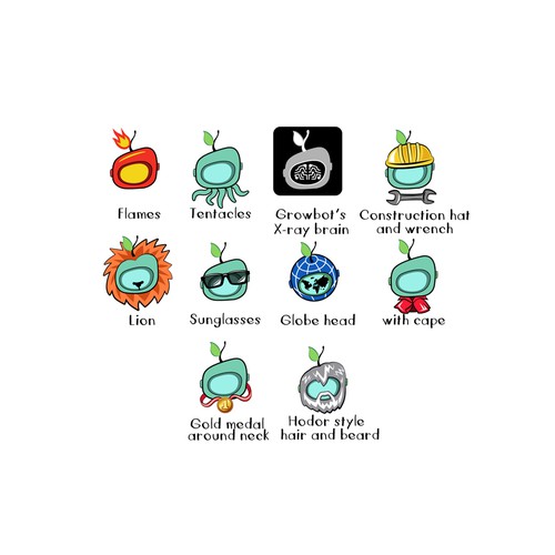 Social media artwork with the title 'Icons for Slack'