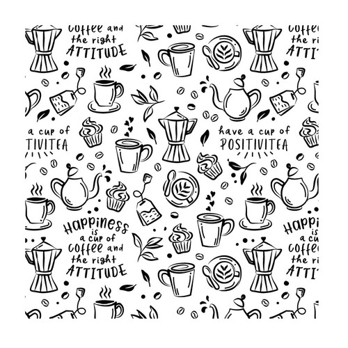 Doodle design with the title 'Doodle style illustration for a mug'