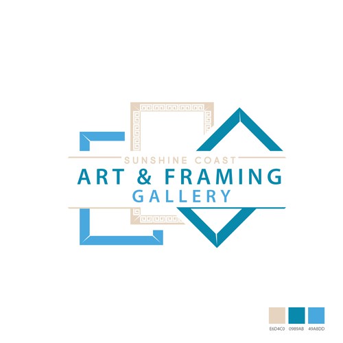 Art gallery logo with the title 'Art & Framing Gallery logo'