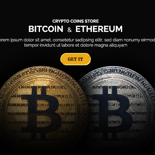 Executive design with the title 'Bitcoin Shop'
