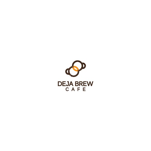 Coffee brand with the title 'Deja Brew Cafe'