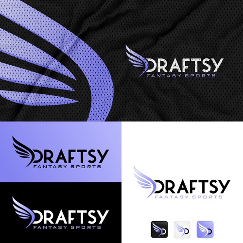 Draft logo with the title 'Draftsy - Fantasy Sports'