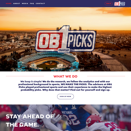 web design project in html HTML website with the title 'Sports Focused Design For Online Betting'