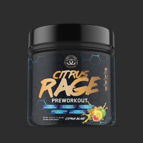 Flavor design with the title 'CITRUS RAGE'