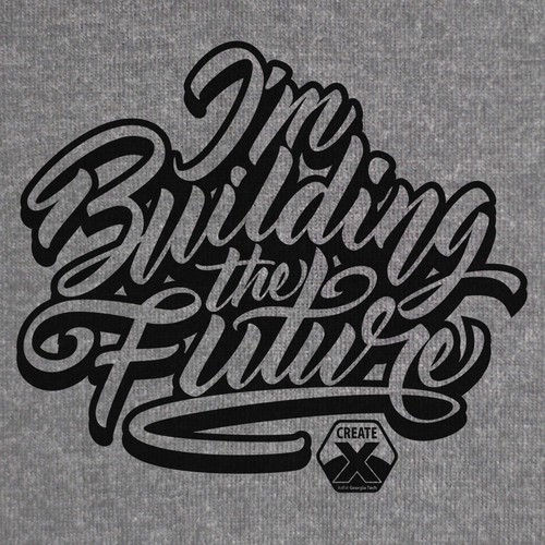 Industrial t-shirt with the title 'I'm Building the Future'