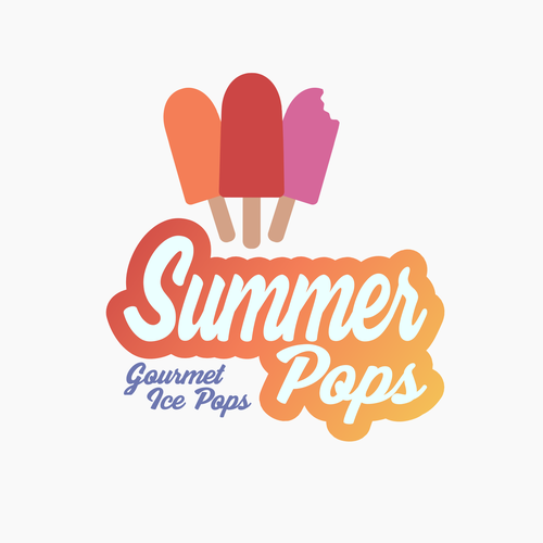 Popsicle design with the title 'Logo for Summer Pops contest'