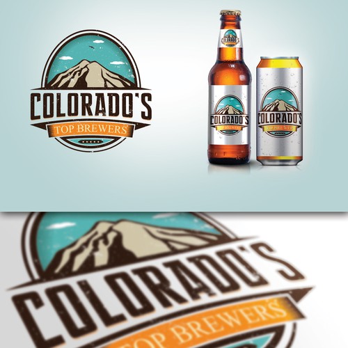 Drink design with the title 'Create the next logo for Colorado's Top Brewers'