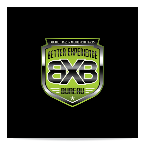 Metallic logo with the title 'Better Experience Bureau (BXB)'