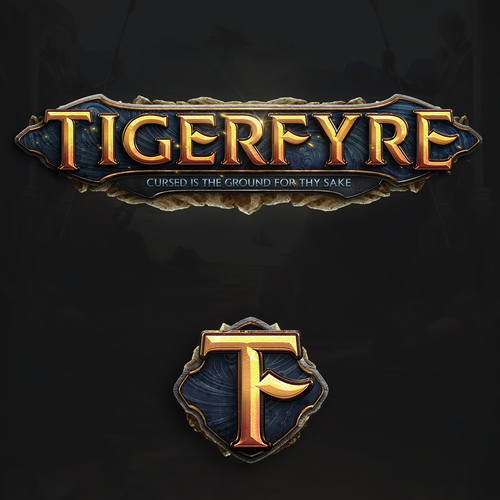 3D logo with the title 'TigerFyre MMORPG Game Logo'