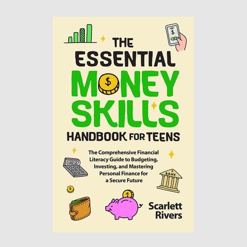 Teen book cover with the title 'the essential money skill'