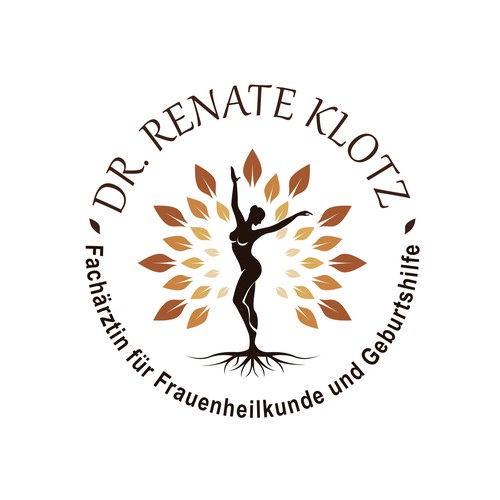 Leaf logo with the title 'Logo for a gynecologist'