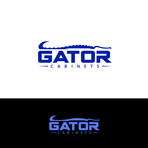 Crocodile logo with the title 'GATOR CABINETS'