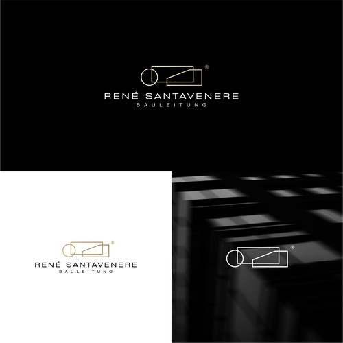 Event planning logo with the title 'Rene Santavenere Bauleitung'