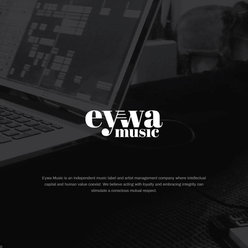 Note design with the title 'Eywa Music logo'