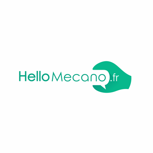 Mechanic design with the title 'Hello Mecano logo'