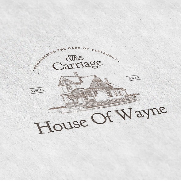 Neat logo with the title 'The Carriage House of Wayne Logo'