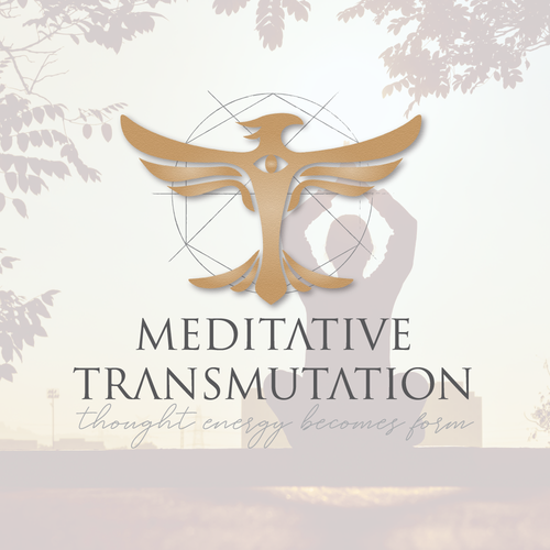 Program design with the title 'Logo concept for a meditation therapy program.'