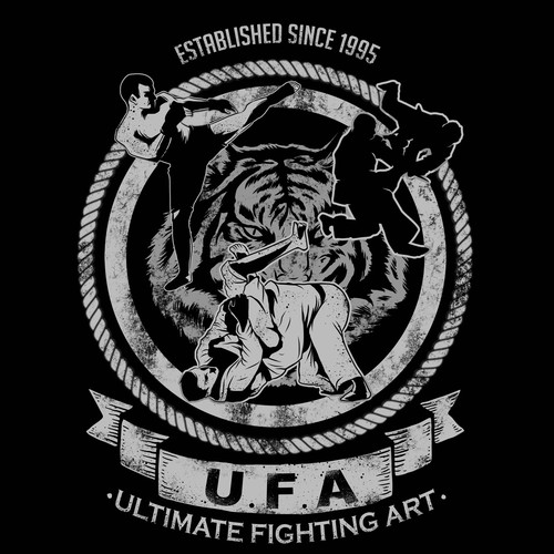 Fighting t-shirt with the title 'Ultimate Fighting Art Contest'
