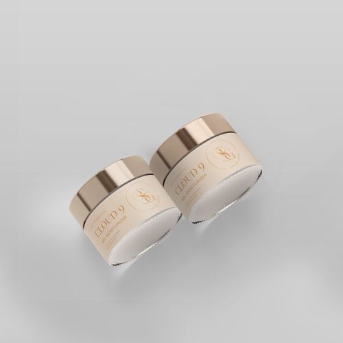 Pure label with the title 'Face cream label design'