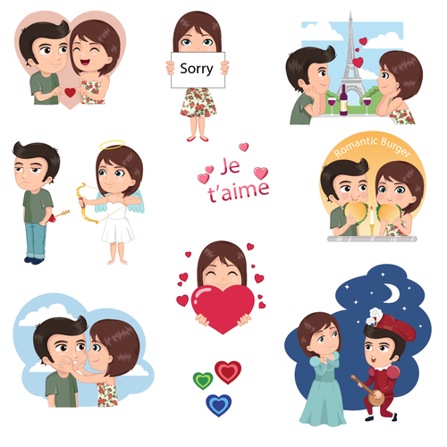 Messenger design with the title 'lovers'