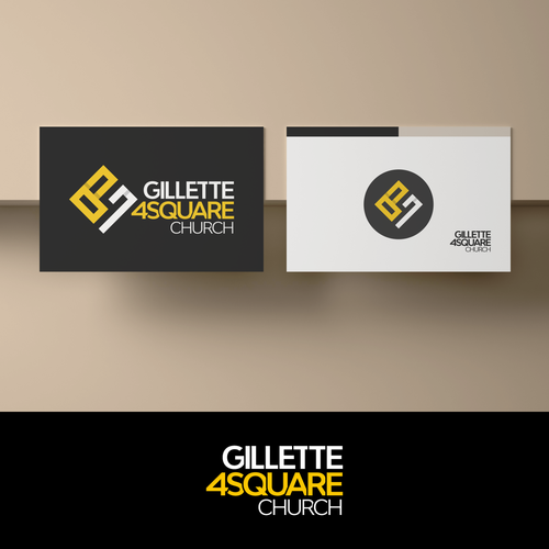 Yellow brand with the title 'G4 Logo concept'