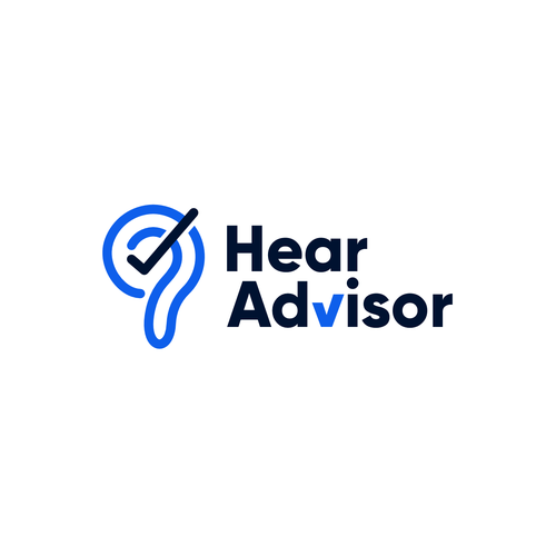 Lab brand with the title 'HearAdvisor logo concept'
