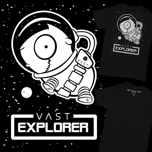 Cute t-shirt with the title 'T-Shirt design for VAST'