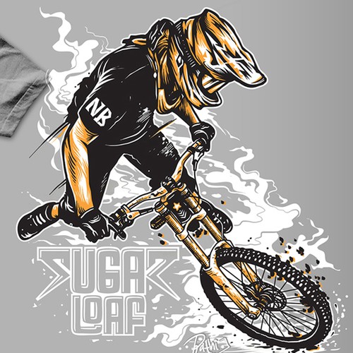Sports t-shirt with the title 'Stylish T-Shirt for Sugarloaf Mountain Bike Park'
