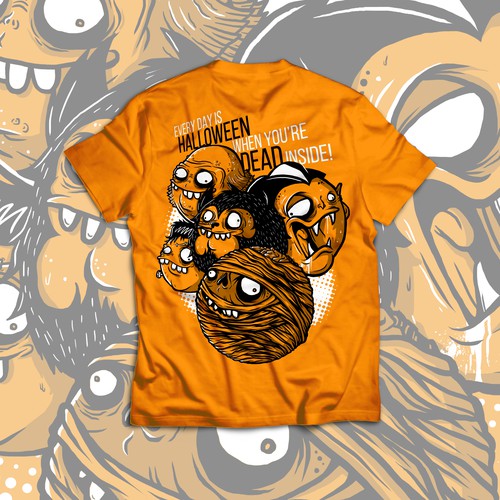 monster design t shirt