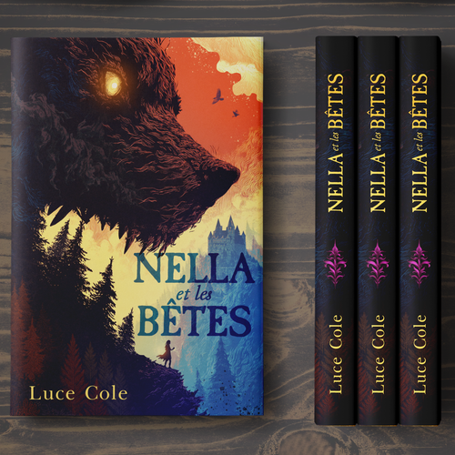 Fantasy book cover with the title 'Nella et les Betes by Luce Cole'