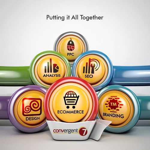 Bill design with the title 'Help Convergent7 with a new illustration or graphics'