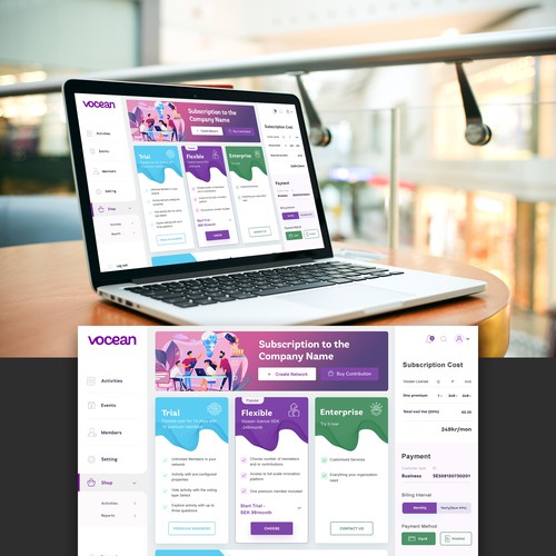 Illustrator website with the title 'Booming global idea platform needs new design for in-app store'