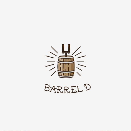Cocktail logo with the title 'Logo for Barrel'd - Craft Cocktails on Tap'