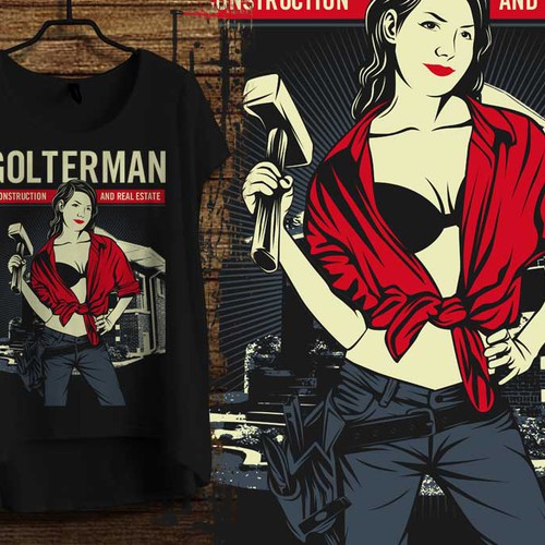 Women's t-shirt with the title 'WOMAN VECTOR'