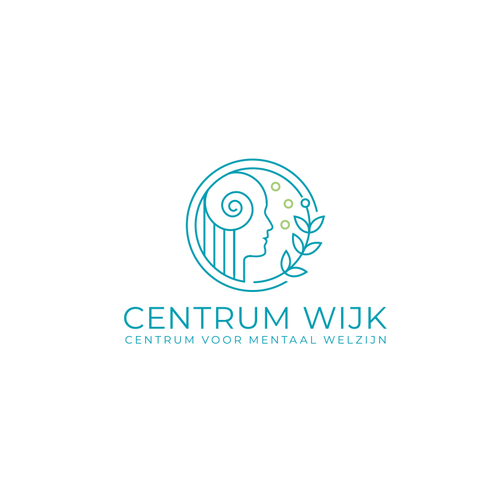 Spiral logo with the title 'Logo concept for CENTRUM WIJK'