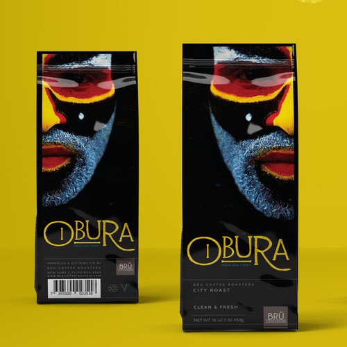 Tribal design with the title 'coffee bag design'