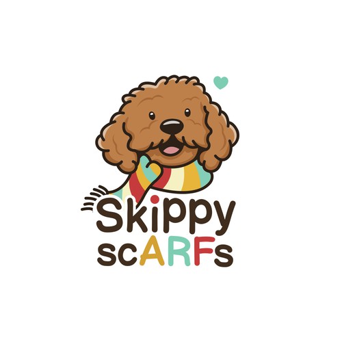 Clothes design with the title 'Skippy Scarfs'