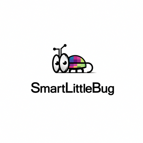 Glasses design with the title 'Smart Little Bug'