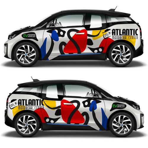 Decal design with the title 'car wrap'