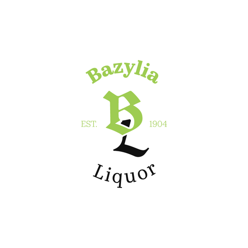 Basil logo with the title 'Bazylia Liquor'