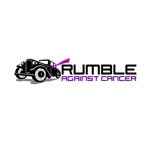 Car illustration with the title 'Rumble Against cancer'