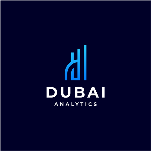 Dubai design with the title 'Dubai Building + Bar Graphic'