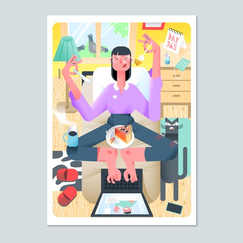 Modern artwork with the title 'Personal Paradise'