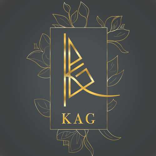 Floral brand with the title 'Golden Logo for Florist '