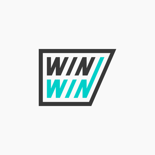 Turquoise logo with the title 'Geometric Logo for Dentist Promotion'