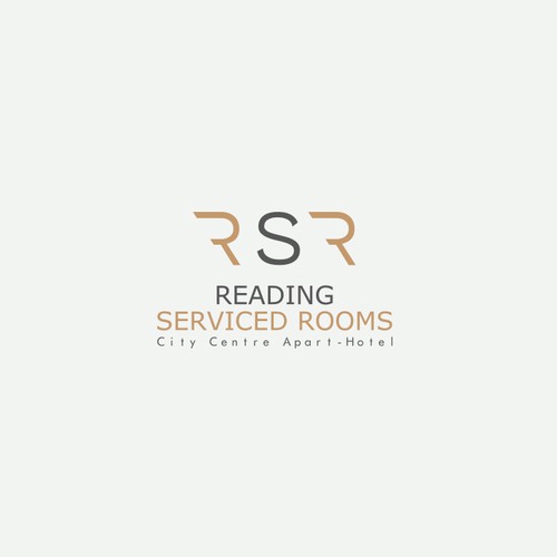 Hostel design with the title 'Reading Serviced Rooms Logo'