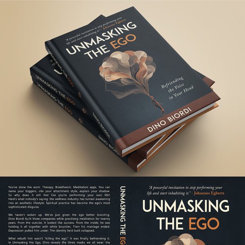 Book cover with the title 'Unmasking the ego'