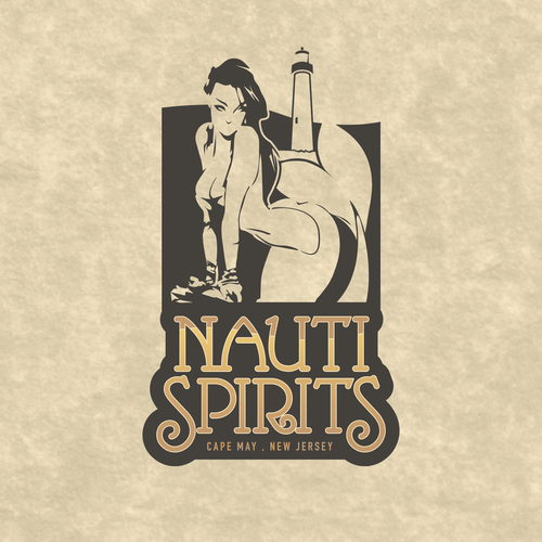 Speakeasy logo with the title 'Prohibition era themed logo concept for East Coast distillery '